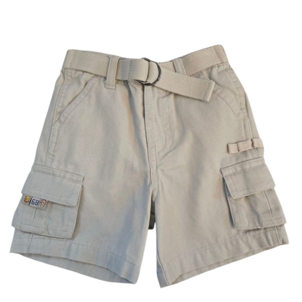 Vintage Y2k Disney Winnie The Pooh Khaki Beige Cargo Shorts